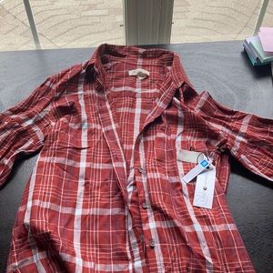 Flannel with Puffed Sleeves